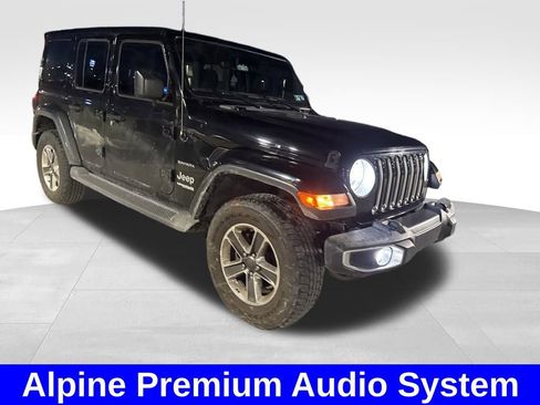 Used 2021 Jeep Wrangler Unlimited Sahara w/ Uconnect 4C Nav & Sound Group image 8