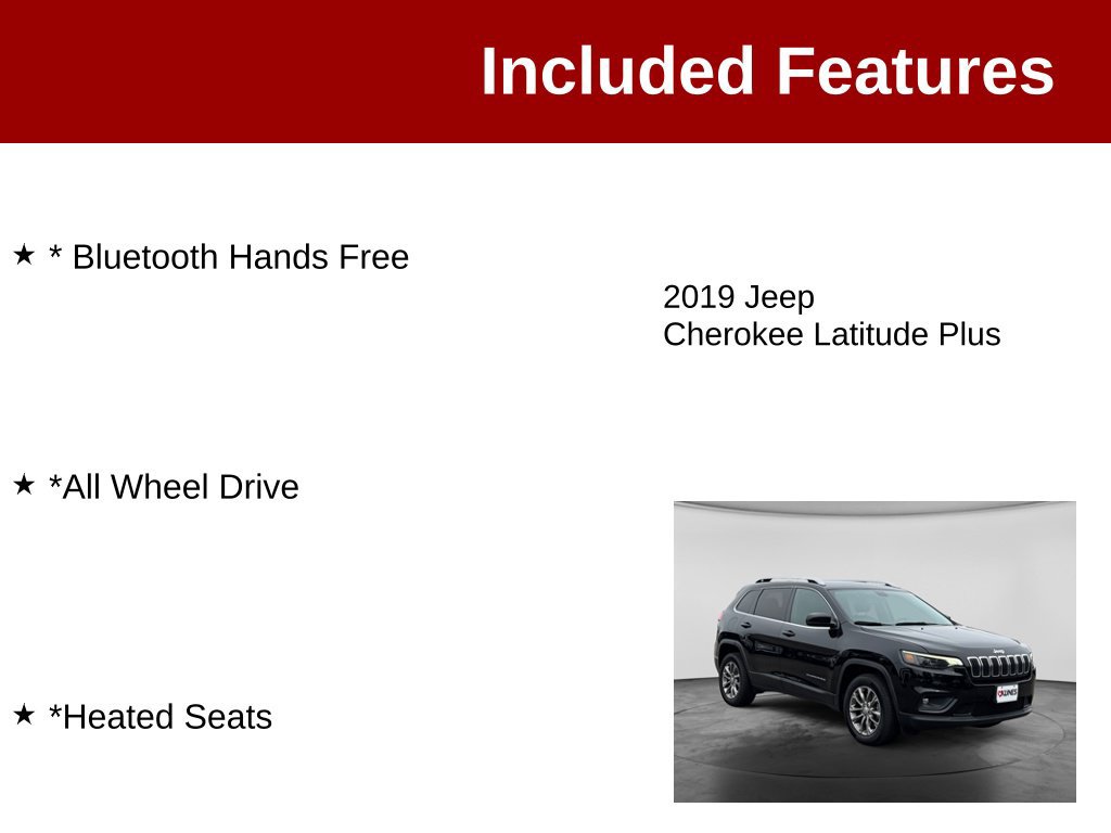 Used 2019 Jeep Cherokee Latitude Plus w/ Comfort/Convenience Group AWD/4WD image 3