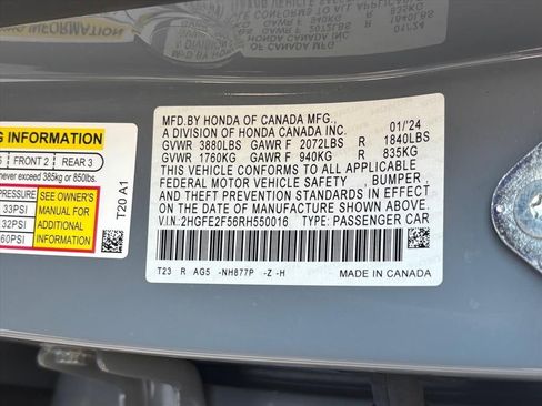 Used 2024 Honda Civic Sport image 30
