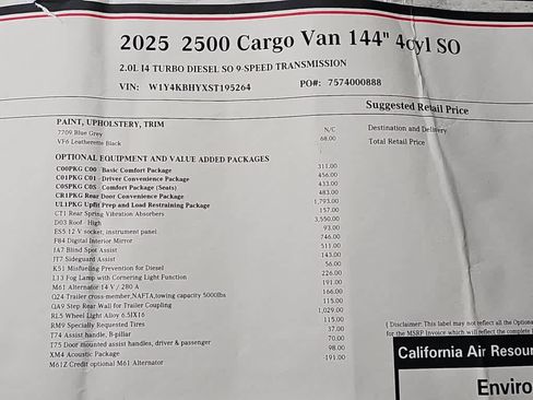 Used 2025 Mercedes-Benz Sprinter 2500 image 19