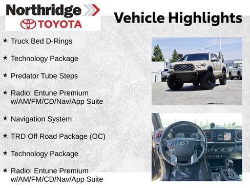 Used 2019 Toyota Tacoma TRD Off-Road w/ Technology Package AWD/4WD image 2