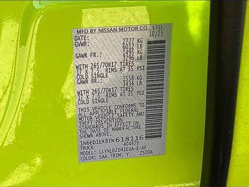 New 2026 Nissan Frontier PRO-4X image 8