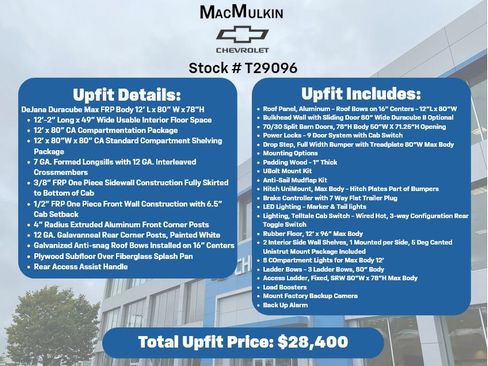 New 2025 Chevrolet Express 3500 w/ Power Convenience Package RWD image 27