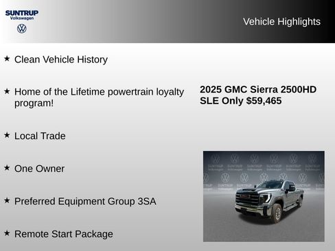 Used 2025 GMC Sierra 2500 SLE w/ SLE Value Package; AWD/4WD image 8
