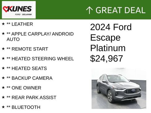 Used 2024 Ford Escape Platinum AWD/4WD image 2