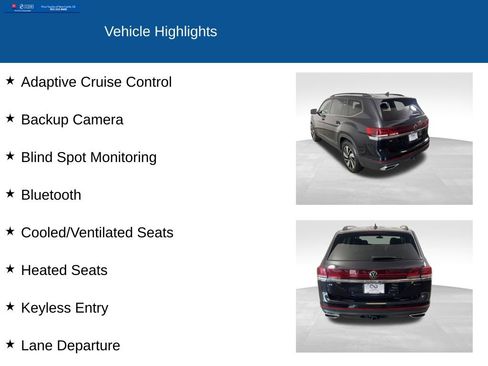 Used 2025 Volkswagen Atlas SE AWD/4WD image 2