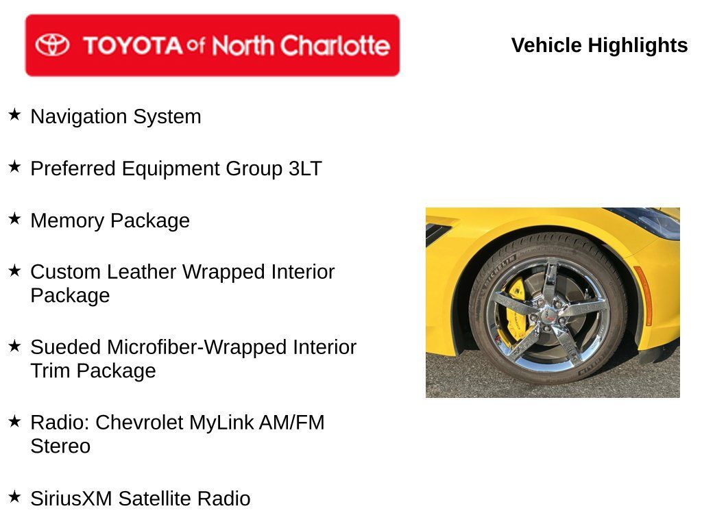 Used 2014 Chevrolet Corvette Stingray Coupe w/ 3LT Preferred Equipment Group RWD image 5