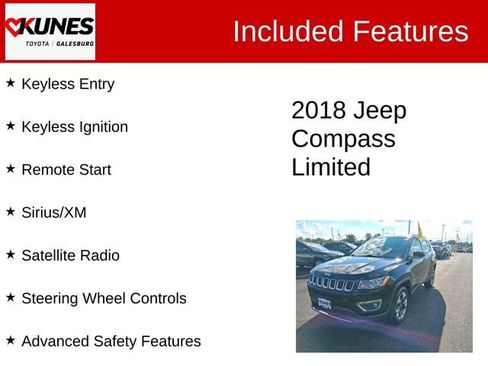 Used 2018 Jeep Compass Limited AWD/4WD image 3