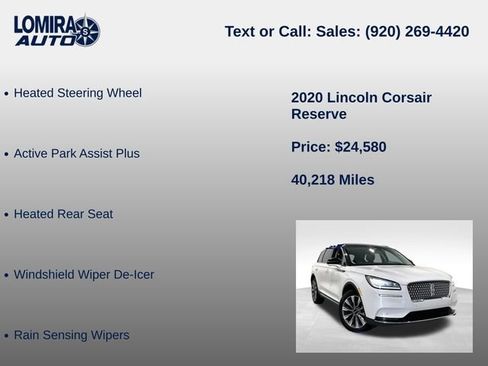 Used 2020 Lincoln Corsair Reserve w/ Equipment Group 201A AWD/4WD image 27