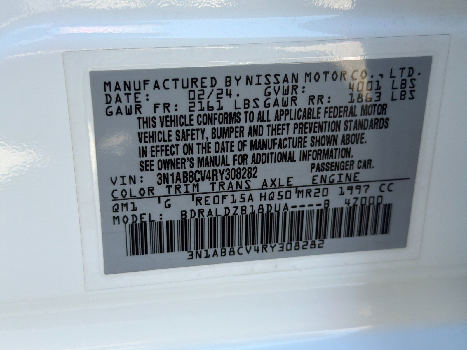 Used 2024 Nissan Sentra SV w/ Lighting Package FWD image 43