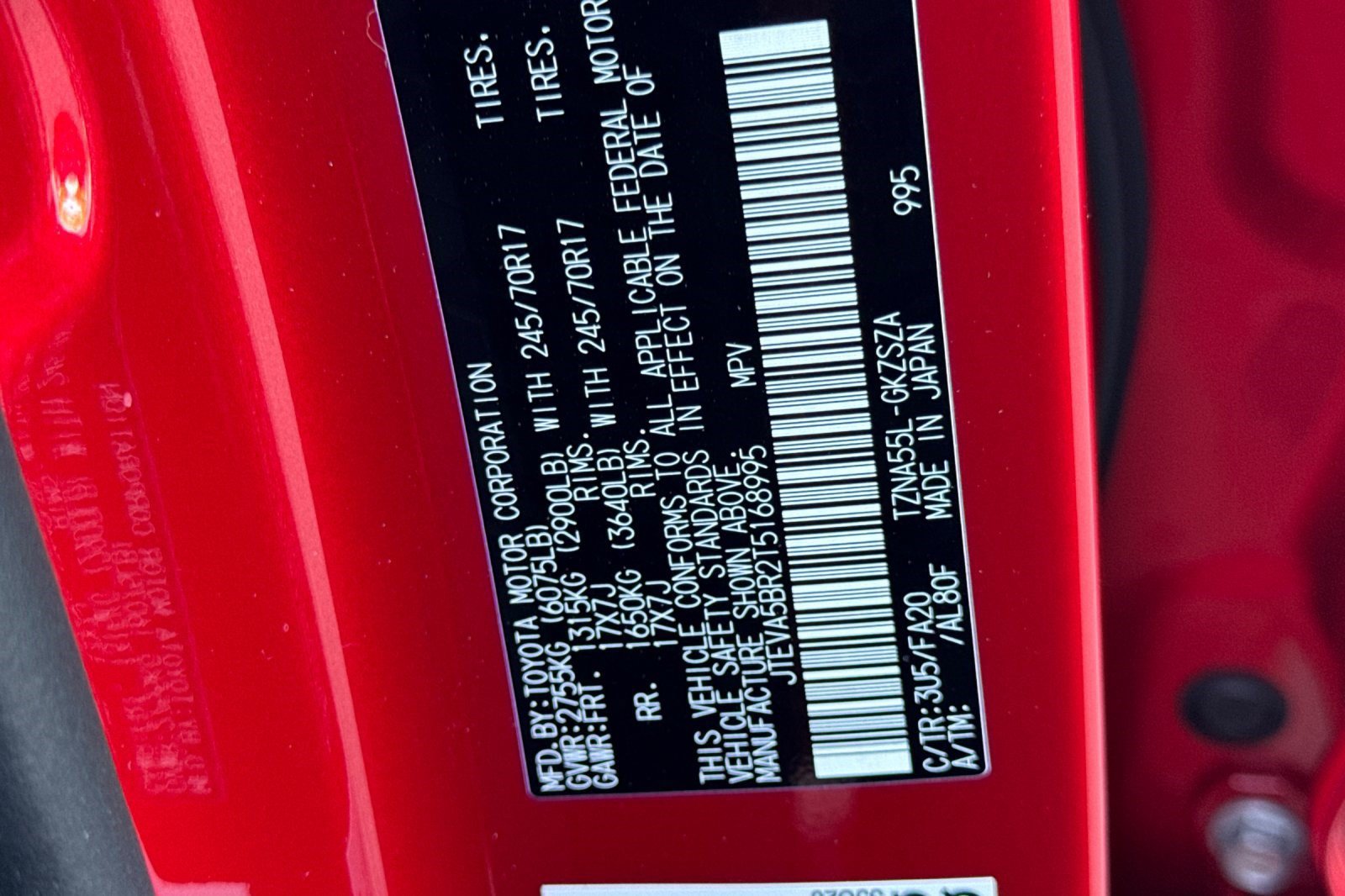 New 2026 Toyota 4Runner SR5 AWD/4WD image 25