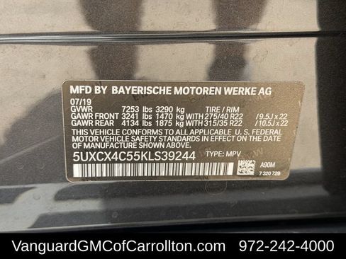 Used 2019 BMW X7 xDrive50i w/ Premium Package AWD/4WD image 38