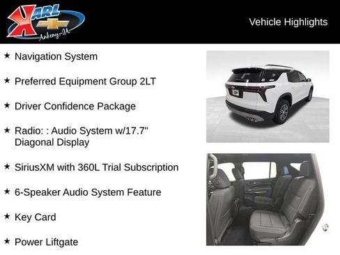 New 2026 Chevrolet Traverse LT image 3