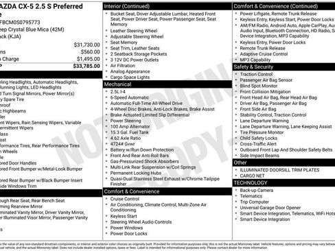 New 2025 MAZDA CX-5 AWD 2.5 S w/ Preferred Package image 3