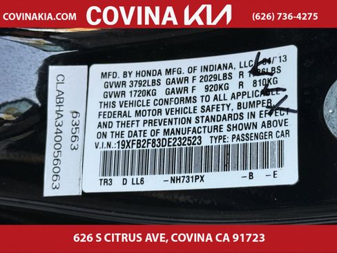 Used 2013 Honda Civic EX image 30