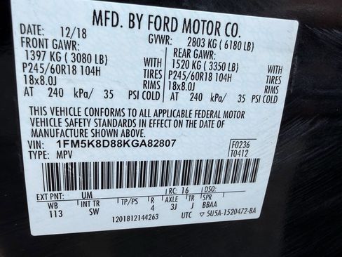 Used 2019 Ford Explorer XLT w/ Equipment Group 202A image 31