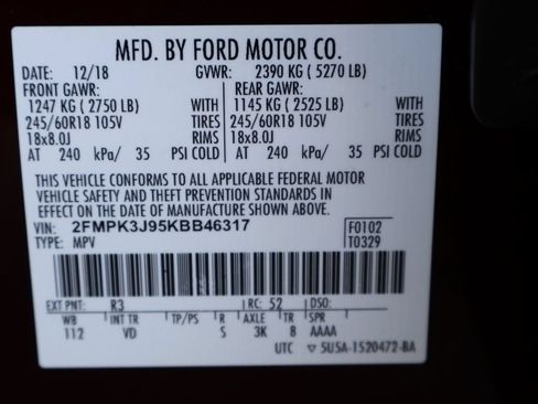 Used 2019 Ford Edge SEL w/ Equipment Group 201A FWD image 37
