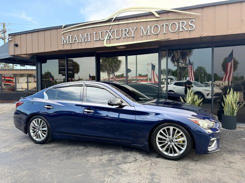 Used 2021 INFINITI Q50 Luxe w/ Cargo Package RWD image 1