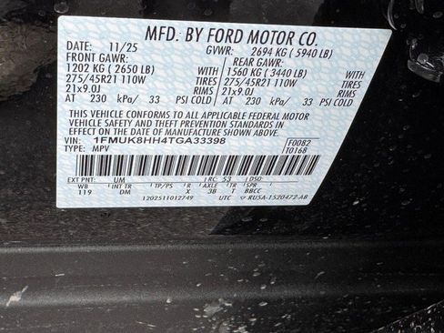 New 2026 Ford Explorer Platinum w/ LUX Leather Package image 19