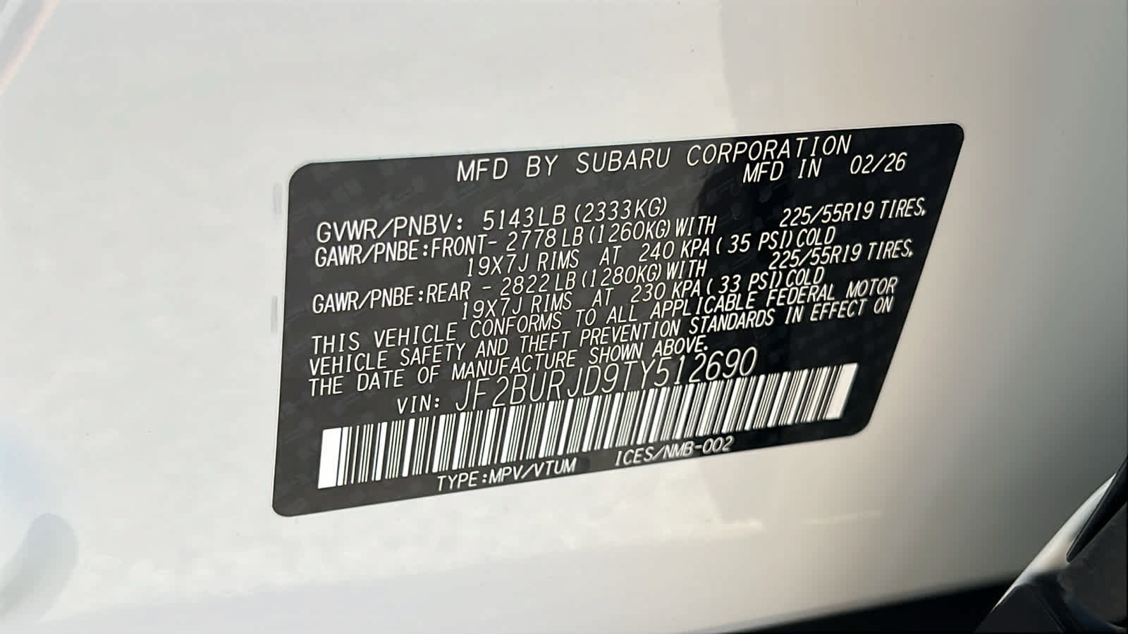 New 2026 Subaru Outback Touring XT AWD/4WD image 30
