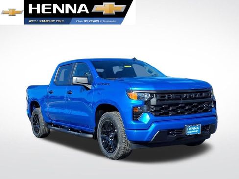 New 2026 Chevrolet Silverado 1500 Custom w/ Turbomax Blackout Package RWD image 1