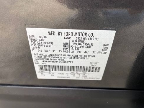 Used 2018 Ford Explorer XLT AWD/4WD image 33