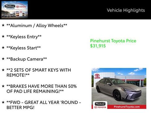 Certified 2026 Toyota Camry SE w/ Multimedia Upgrade Package FWD image 14