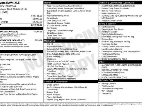 Used 2023 Toyota RAV4 XLE w/ Convenience Package AWD/4WD image 15