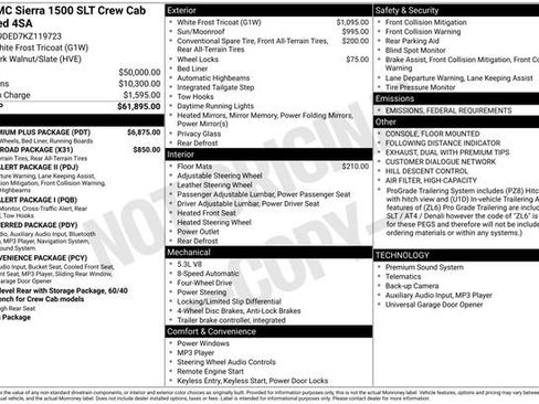 Used 2019 GMC Sierra 1500 SLT w/ SLT Premium Plus Package image 7