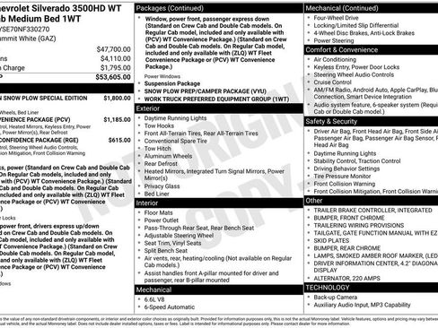 Used 2022 Chevrolet Silverado 3500 W/T AWD/4WD image 57