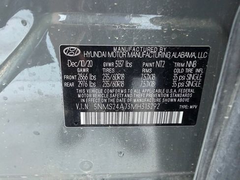 Used 2021 Hyundai Santa Fe SEL w/ Cargo Package image 13