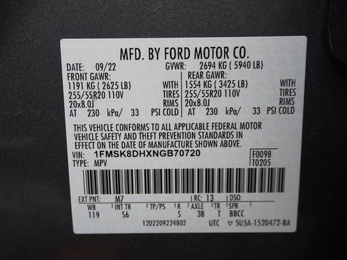 Used 2022 Ford Explorer XLT w/ Equipment Group 202A image 67