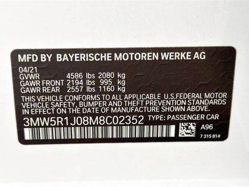 Used 2021 BMW 330i Sedan w/ Convenience Package image 43