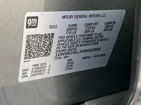 Used 2022 Chevrolet Suburban Z71 w/ Off-Road Capability Package image 26