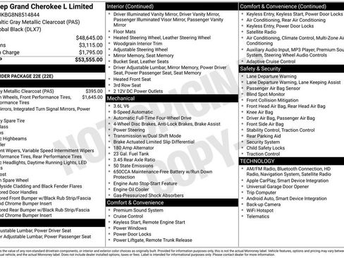 Used 2022 Jeep Grand Cherokee L Limited image 38