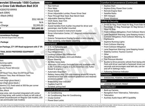 New 2026 Chevrolet Silverado 1500 Custom Trail Boss image 18