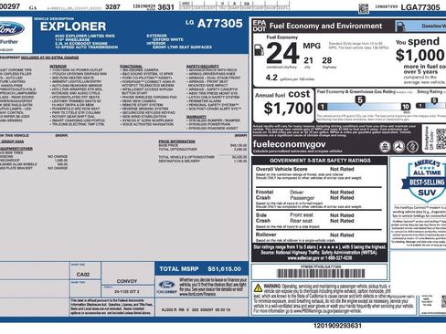 Used 2020 Ford Explorer Limited RWD image 2