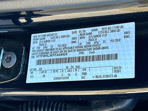 New 2026 Ford F150 Lariat w/ Equipment Group 501A Mid image 21