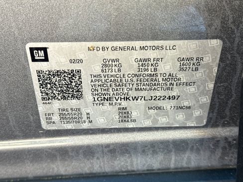 Used 2020 Chevrolet Traverse LT w/ LPO, Blackout Package image 59