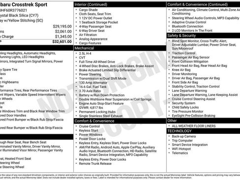 Used 2024 Subaru Crosstrek 2.5i Sport image 21