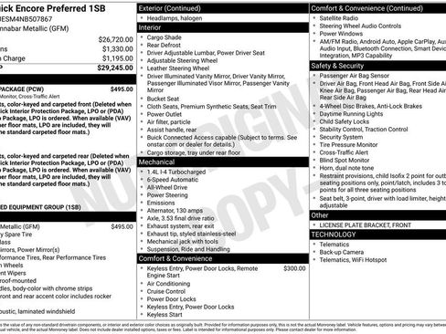Used 2022 Buick Encore Preferred w/ Safety Package AWD/4WD image 4