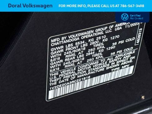 Certified 2024 Volkswagen Atlas Cross Sport SE image 29