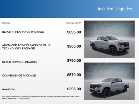 New 2026 Ford Ranger Lariat w/ Black Appearance Package AWD/4WD image 3