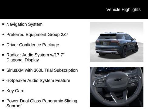 New 2026 Chevrolet Traverse Z71 w/ Driver Confidence Package AWD/4WD image 3