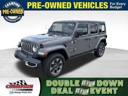 Used 2021 Jeep Wrangler Unlimited Sahara w/ Uconnect 4C Nav & Sound Group image 1