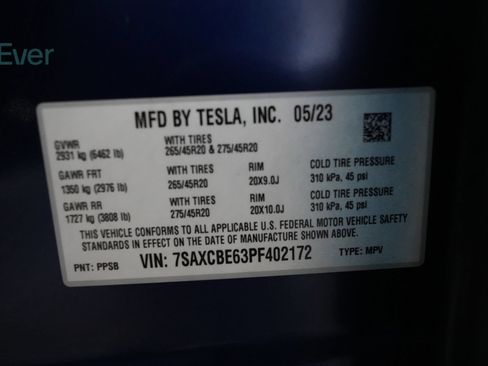 Used 2023 Tesla Model X Plaid AWD/4WD image 28