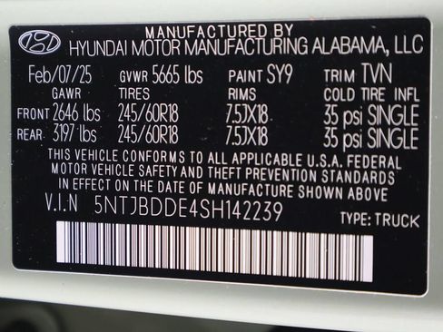 Certified 2025 Hyundai Santa Cruz SEL AWD/4WD image 40