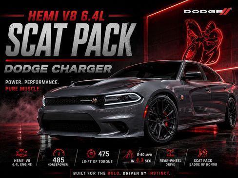 Used 2020 Dodge Charger Scat Pack RWD image 2