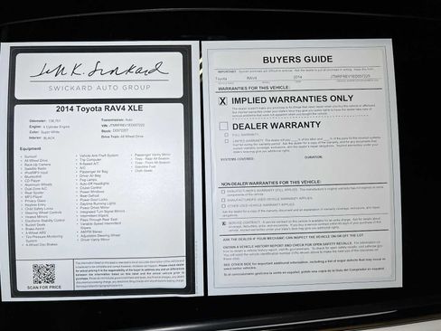 Used 2014 Toyota RAV4 XLE AWD/4WD image 39
