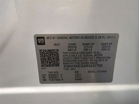 Certified 2024 Chevrolet Equinox LT w/ LPO, Floor Liner Package image 34